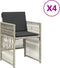 vidaXL - Tuinstoelen - 4 - st - met - kussens - poly - rattan - lichtgrijs