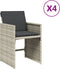 vidaXL - Tuinstoelen - 4 - st - met - kussens - poly - rattan - lichtgrijs