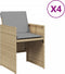vidaXL - Tuinstoelen - 4 - st - met - kussens - poly - rattan - gemengd - beige