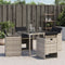 vidaXL - Tuinstoelen - 4 - st - met - kussens - poly - rattan - lichtgrijs