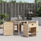 vidaXL - Tuinstoelen - 4 - st - met - kussens - poly - rattan - gemengd - beige