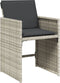 vidaXL - Tuinstoelen - 4 - st - met - kussens - poly - rattan - lichtgrijs