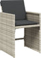 vidaXL - Tuinstoelen - 4 - st - met - kussens - poly - rattan - lichtgrijs