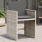 vidaXL - Tuinstoelen - 4 - st - met - kussens - poly - rattan - lichtgrijs