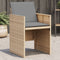 vidaXL - Tuinstoelen - 4 - st - met - kussens - poly - rattan - gemengd - beige