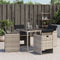 vidaXL - Tuinstoelen - 4 - st - met - kussens - poly - rattan - lichtgrijs
