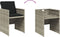 vidaXL - Tuinstoelen - 4 - st - met - kussens - poly - rattan - lichtgrijs