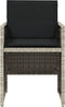 vidaXL - Tuinstoelen - 4 - st - met - kussens - poly - rattan - lichtgrijs