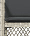 vidaXL - Tuinstoelen - 4 - st - met - kussens - poly - rattan - lichtgrijs