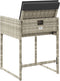 vidaXL - Tuinstoelen - 4 - st - met - kussens - poly - rattan - lichtgrijs