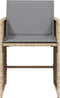 vidaXL - Tuinstoelen - 4 - st - met - kussens - poly - rattan - gemengd - beige
