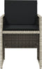 vidaXL - Tuinstoelen - 4 - st - met - kussens - poly - rattan - lichtgrijs