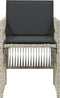 vidaXL - Tuinstoelen - 4 - st - met - kussens - poly - rattan - lichtgrijs