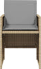 vidaXL - Tuinstoelen - 4 - st - met - kussens - poly - rattan - gemengd - beige