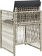 vidaXL - Tuinstoelen - 4 - st - met - kussens - poly - rattan - lichtgrijs