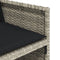 vidaXL - Tuinstoelen - 4 - st - met - kussens - poly - rattan - lichtgrijs