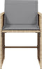 vidaXL - Tuinstoelen - 4 - st - met - kussens - poly - rattan - gemengd - beige