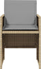 vidaXL - Tuinstoelen - 4 - st - met - kussens - poly - rattan - gemengd - beige