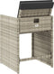 vidaXL - Tuinstoelen - 4 - st - met - kussens - poly - rattan - lichtgrijs