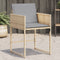 vidaXL - Tuinstoelen - 4 - st - met - kussens - poly - rattan - gemengd - beige
