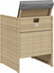vidaXL - Tuinstoelen - 4 - st - met - kussens - poly - rattan - gemengd - beige