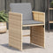 vidaXL - Tuinstoelen - 4 - st - met - kussens - poly - rattan - gemengd - beige