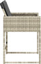 vidaXL - Tuinstoelen - 4 - st - met - kussens - poly - rattan - lichtgrijs