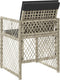 vidaXL - Tuinstoelen - 4 - st - met - kussens - poly - rattan - lichtgrijs