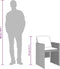vidaXL - Tuinstoelen - 4 - st - met - kussens - poly - rattan - lichtgrijs