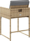 vidaXL - Tuinstoelen - 4 - st - met - kussens - poly - rattan - gemengd - beige