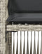vidaXL - Tuinstoelen - 4 - st - met - kussens - poly - rattan - lichtgrijs