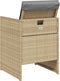 vidaXL - Tuinstoelen - 4 - st - met - kussens - poly - rattan - gemengd - beige