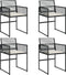vidaXL - Tuinstoelen - 4 - st - met - kussens - poly - rattan - zwart