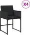 vidaXL - Tuinstoelen - 4 - st - met - kussens - poly - rattan - zwart