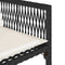 vidaXL - Tuinstoelen - 4 - st - met - kussens - poly - rattan - zwart