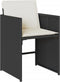 vidaXL - Tuinstoelen - 4 - st - met - kussens - poly - rattan - zwart