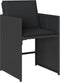 vidaXL - Tuinstoelen - 4 - st - met - kussens - poly - rattan - zwart