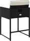 vidaXL - Tuinstoelen - 4 - st - met - kussens - poly - rattan - zwart