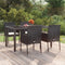 vidaXL - Tuinstoelen - 4 - st - met - kussens - poly - rattan - zwart