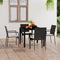 vidaXL - Tuinstoelen - 4 - st - met - kussens - poly - rattan - zwart