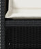 vidaXL - Tuinstoelen - 4 - st - met - kussens - poly - rattan - zwart