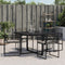 vidaXL - Tuinstoelen - 4 - st - met - kussens - poly - rattan - zwart