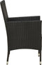 vidaXL - Tuinstoelen - 4 - st - met - kussens - poly - rattan - zwart