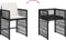 vidaXL - Tuinstoelen - 4 - st - met - kussens - poly - rattan - zwart