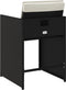 vidaXL - Tuinstoelen - 4 - st - met - kussens - poly - rattan - zwart