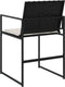 vidaXL - Tuinstoelen - 4 - st - met - kussens - poly - rattan - zwart