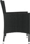 vidaXL - Tuinstoelen - 4 - st - met - kussens - poly - rattan - zwart