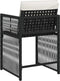 vidaXL - Tuinstoelen - 4 - st - met - kussens - poly - rattan - zwart