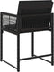 vidaXL - Tuinstoelen - 4 - st - met - kussens - poly - rattan - zwart