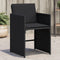 vidaXL - Tuinstoelen - 4 - st - met - kussens - poly - rattan - zwart